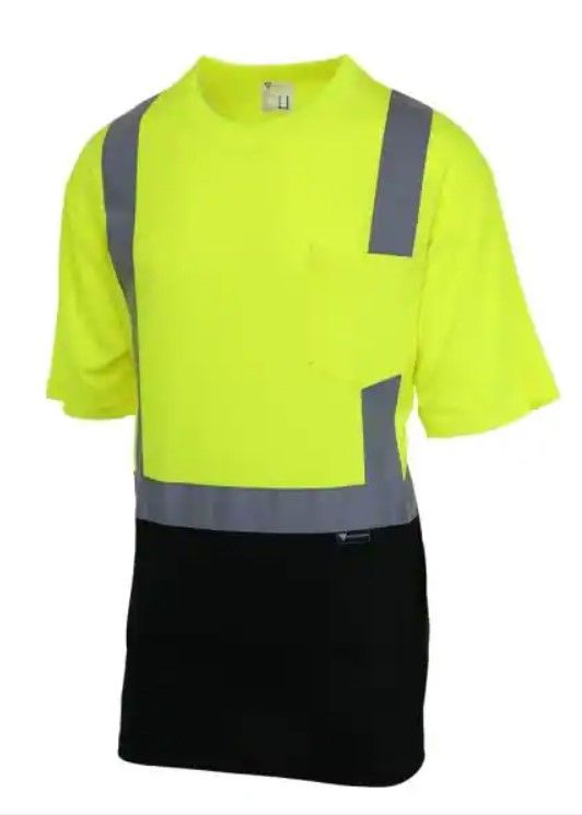 Photo 1 of MAXIMUM SAFETY
Men's X-Large Hi-Vis Black Short-Sleeve Safety Shirt