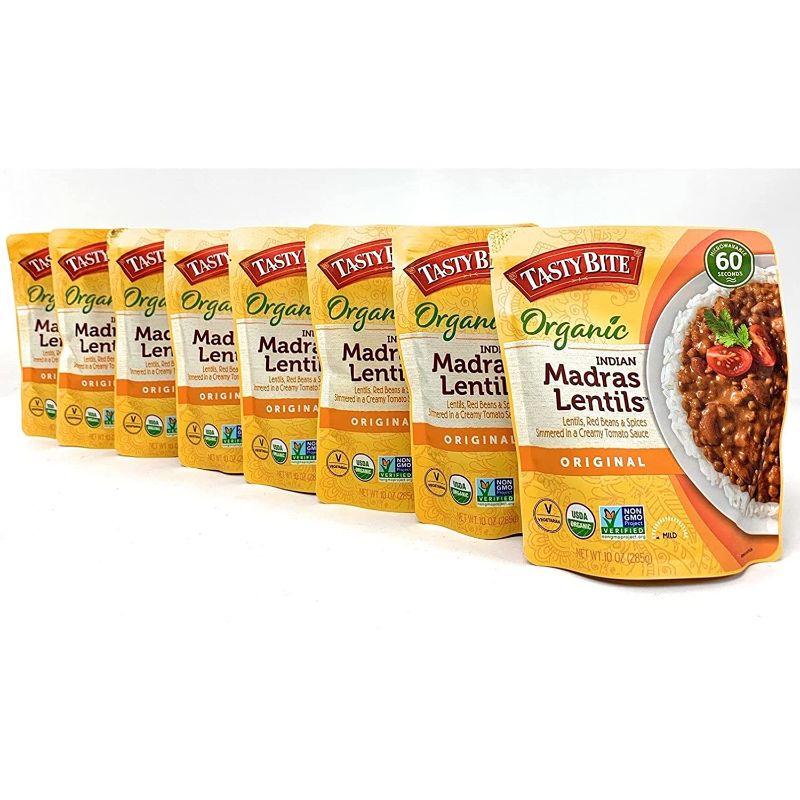 Photo 1 of EXP 08/31/2022 Madras Lentil Tasty Bite Organic Indian Madras Lentils, 10 Oz, Pack of 8