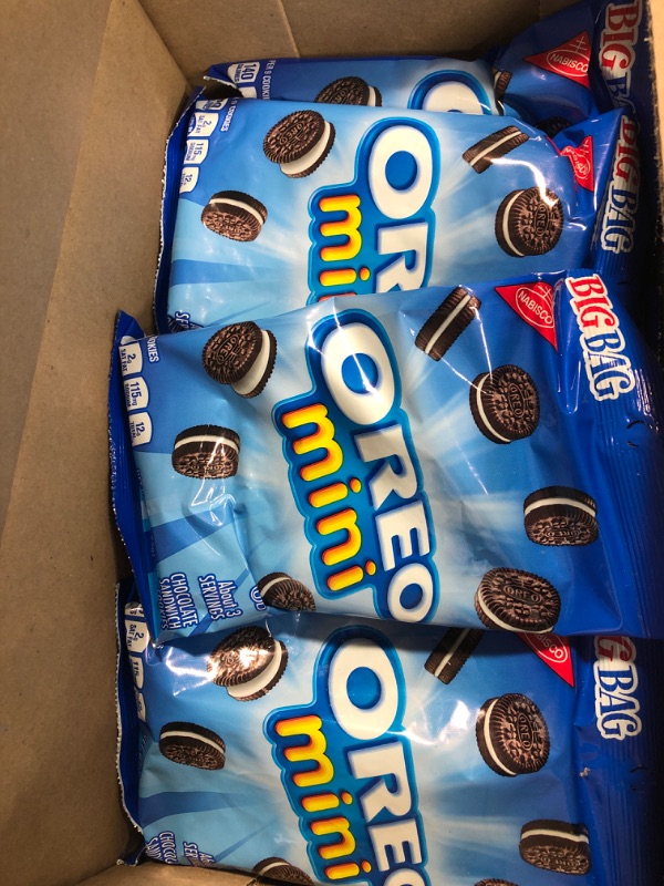 Photo 2 of ***Exp 08/16/22*** Nabisco, Oreo Mini Sandwich Cookies, 12-Count (3oz Bags)