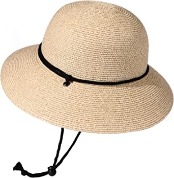 Photo 1 of FURTALK Womens Wide Brim Sun Hat with Wind Lanyard UPF Summer Straw Sun Hats for Women
