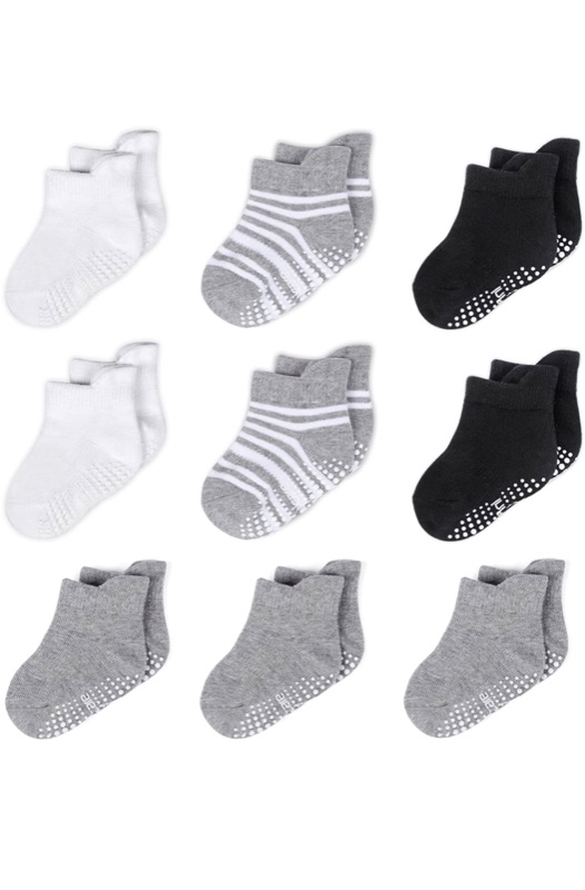 Photo 1 of 0-6 months old baby sock - Infinicare Non-Slip Grip Baby Socks - Anti Skid Infant Baby Ankle Socks Low Cut for Infants Toddlers Kids Girls Boys