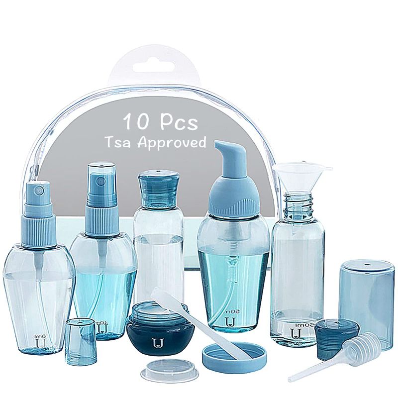 Photo 1 of 2 packs Plastic Travel Bottle Set Containers 20 Pcs, TSA Approved Travel, with TSA Quart Bag