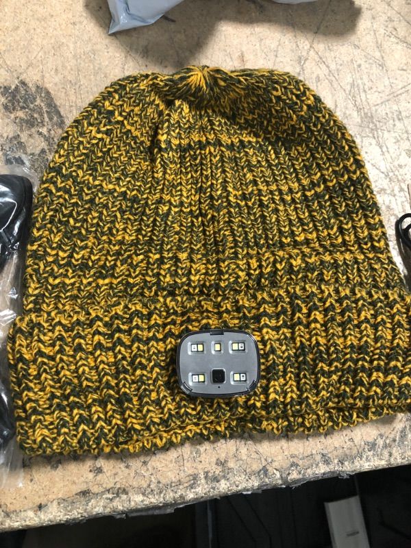 Photo 3 of Beanie Hat with Light LED & Face Cover Gifts for Men Women Teen Girls Novelty Winter Knit Hats Christmas Stocking Stuffers