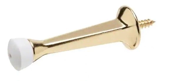 Photo 1 of ** SETS OF 10 **
Bright Brass Solid Door Stop
