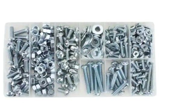 Photo 1 of ** SETS OF 3 **
405-Piece Zinc-Plated Machine Screw Kit
