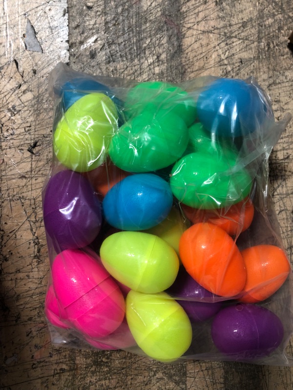 Photo 2 of 24 Packs Pre Filled Easter Eggs with Mini Pull Back Car Toys, Prefilled Plastic Egg for Easter Basket Stuffer Fillers Eggs Hunt Themed Parties Favors
