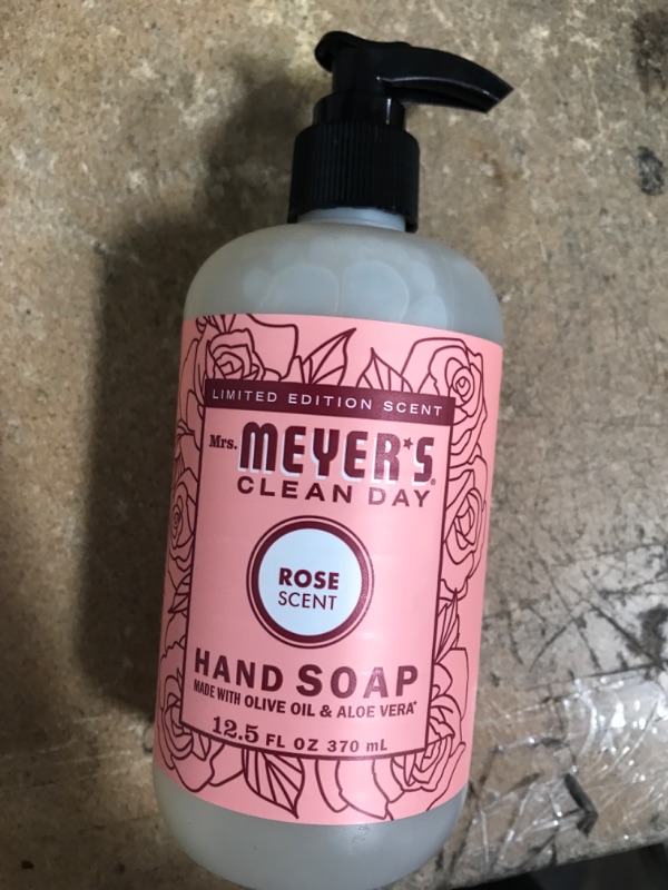 Photo 2 of 
Mrs. Meyer's Clean Day Rose Scent Liquid Hand Soap