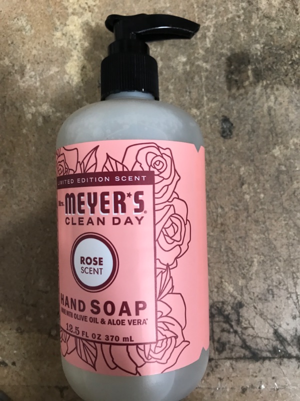 Photo 2 of 
Mrs. Meyer's Clean Day Rose Scent Liquid Hand Soap