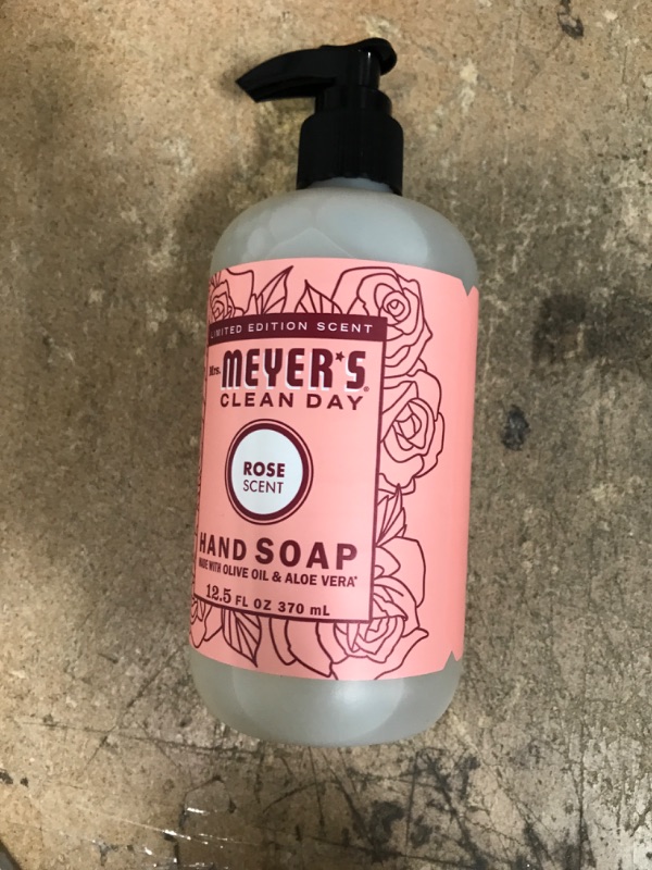 Photo 2 of 
Mrs. Meyer's Clean Day Rose Scent Liquid Hand Soap