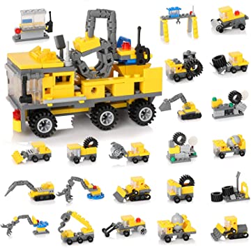 Photo 1 of 2 BOXES OF Batlofty STEM Building Toys, 318+ PCS 16-in-1 Construction Site Vehicles Toy Set, Construction Truck Vehicle Car, Kids Engineering Playset, Excavator Roller Tractor, Gift for 6-12 Year Old Boys Kids