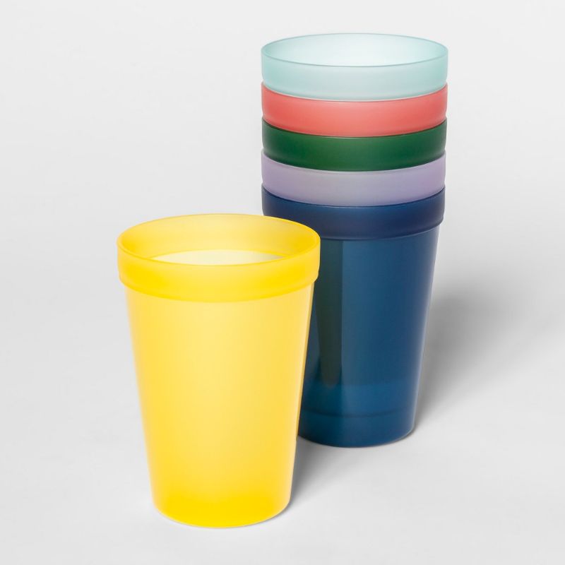 Photo 1 of 13.5oz 6pk Plastic Kids Tumblers - Pillowfort 24 packs.
