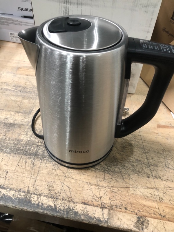 Photo 2 of Miroco Electric Kettle Temperature Control Stainless Steel 1.7 L Tea Kettle