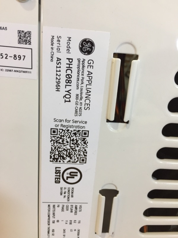 Photo 2 of **covered in some oil substance**
GE Profile Ultra Quiet Window Air Conditioner 8,100 BTU, WiFi Enabled Energy Efficient for Medium Rooms, Easy Installation with Included Kit, 8K Window AC Unit, Energy Star, White

