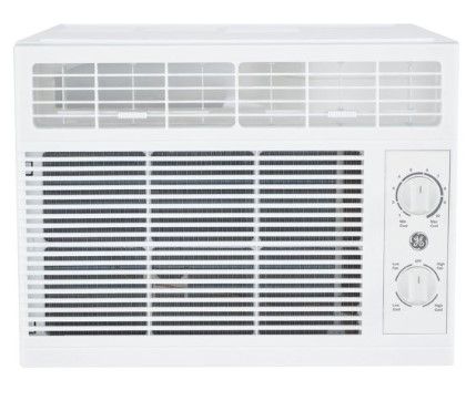 Photo 1 of GE® 5,000 BTU 115-Volt Mechanical Window Air Conditioner for Bedroom, White, AHT05LZ
