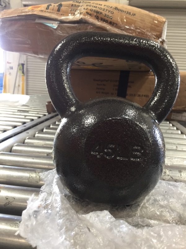 Photo 2 of 45 lbs. BalanceFrom All-Purpose Solid Cast Iron Kettlebell Weight
