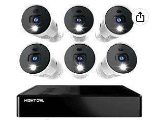 Photo 1 of Night Owl Sp, Llc 8 Channel Video Home Security Camera System with (6) Wired 1080p HD Indoor/Outdoor Spotlight Cameras Audio and 1TB Hard Drive