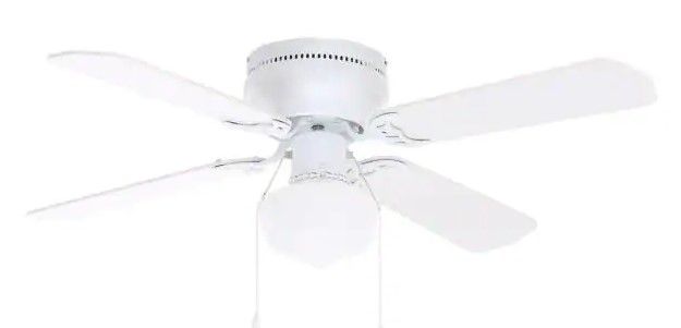 Photo 1 of Littleton 42 in. LED Indoor White Ceiling Fan with Light Kit