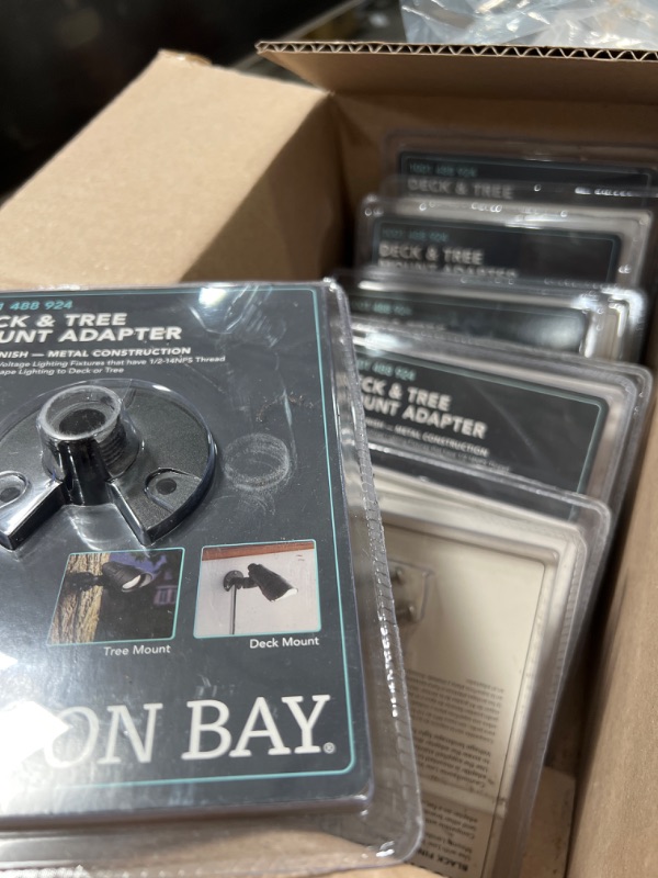 Photo 2 of 10 pack - 
Hampton Bay
Black Deck and Tree Mount Adapter