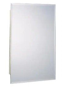 Photo 1 of 16 in. W x 26 in. H Frameless Beveled Mirrored Recessed or Surface Mount Medicine Cabinet
by Zenith