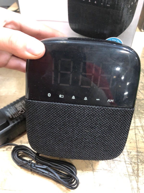 Photo 2 of CR60 Tune Clock Radio with Bluetooth Speaker - Black - Capello

