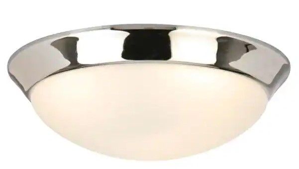 Photo 1 of 
Hampton Bay
Chelwood 13 in. Chrome Selectable LED Flush Mount