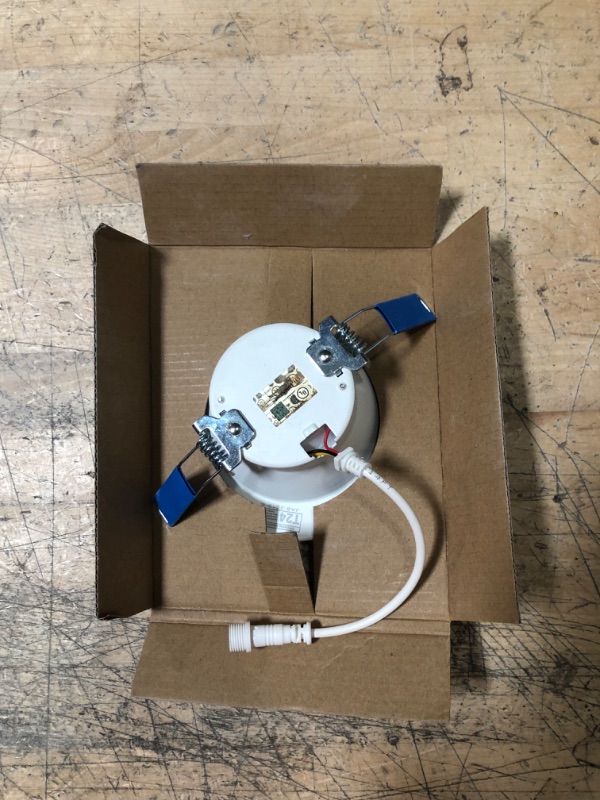 Photo 1 of 
Halo
LCR4 4 in. Soft White Selectable CCT Integrated LED Recessed Light With Round Surface Mount White Trim Retrofit Module