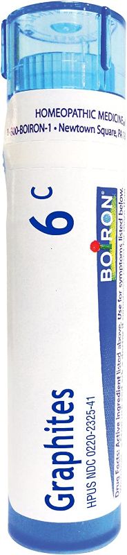 Photo 1 of exp: 01/2026 -Boiron Graphites 6C, 80 Pellets, Homeopathic Medicine for Scars - 3 pack 
