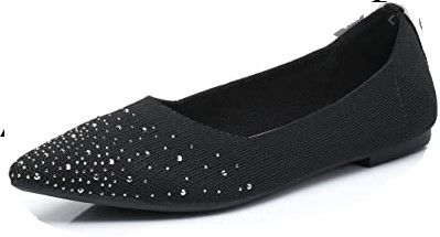 Photo 1 of VenusCelia Women's dextrous rhinestone flat shoe size 9 