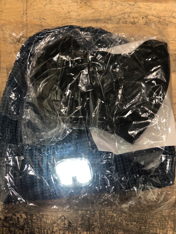 Photo 1 of 2 YogerYou Hat with Light,Gifts for Men Women Teen Boys Girls Dad,Christmas Winter Beanie Hat with Light Led for Camping Hiking