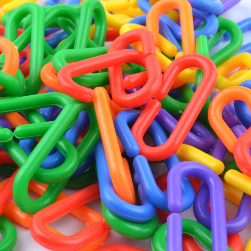 Photo 1 of 100 Piece Plastic C-Clips Hooks Chain Links C-Links Rat Parrot Bird Toy Cage
PACK OF 2