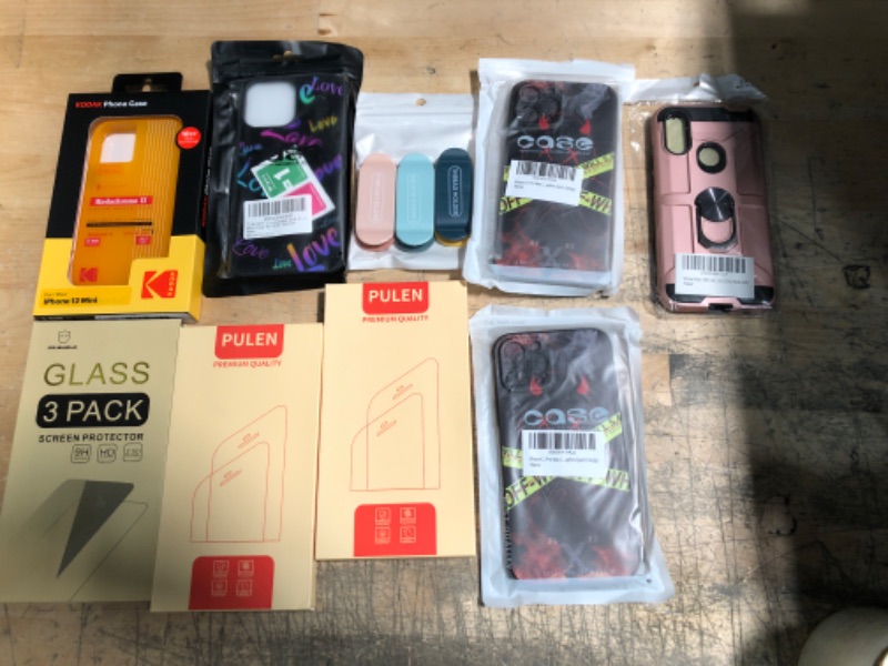 Photo 1 of BUNDLE OF ASSORTED PHONE CASES AND ACCESSORIES 