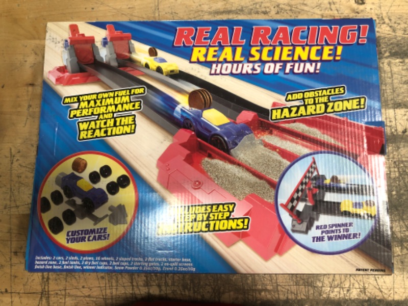 Photo 2 of Be Amazing! Toys Science to The Max DIY Rocket Race Car Science Experiment for Kids & Teens - STEM Chemistry Kit for Boys and Girls - Make Your Own Water Race Rocket with Race Track for Ages 8+
