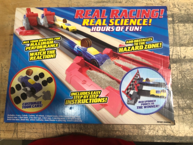 Photo 1 of Be Amazing! Toys Science to The Max DIY Rocket Race Car Science Experiment for Kids & Teens - STEM Chemistry Kit for Boys and Girls - Make Your Own Water Race Rocket with Race Track for Ages 8+
