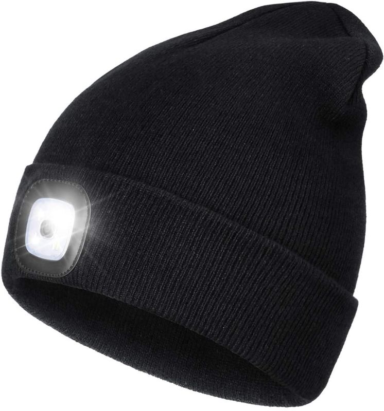 Photo 1 of **Stock Photo For Reference only**
Beanie hat with light LED and face cover **(yellow and green)**
**4Count*