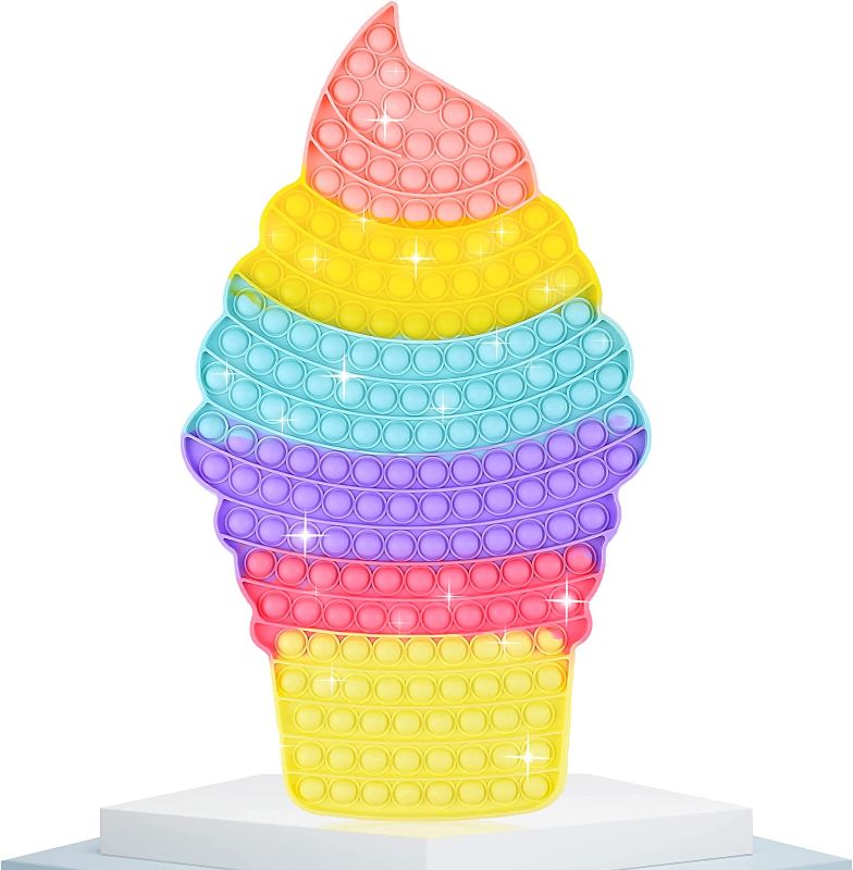 Photo 1 of Big Pop Giant Huge Oversized Jumbo Mega Biggest Extra Ice Cream Large Rainbow Sensory