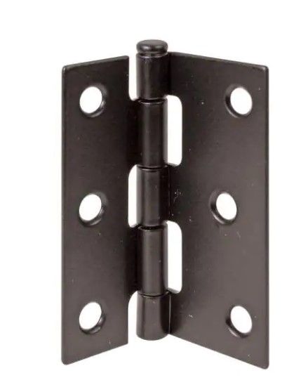 Photo 1 of ** SETS OF 4 **
Screen Door Replacement Hinges, 3 in. long, Steel, Black (2-pack)
