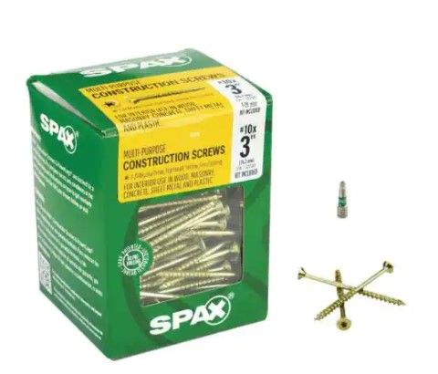 Photo 1 of #10 x 3 in. T-Star Plus Flat Head Partial Thread Yellow Zinc Screws (5 lb. Box)
