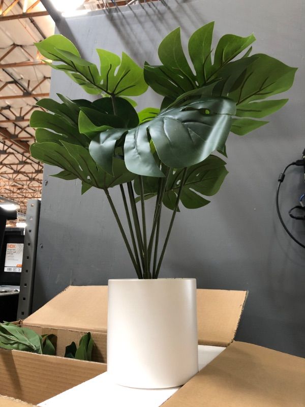 Photo 2 of ** SETS OF 2 **
21" x 23" Artificial Monstera Arrangement in Ceramic Pot - Project 62™

