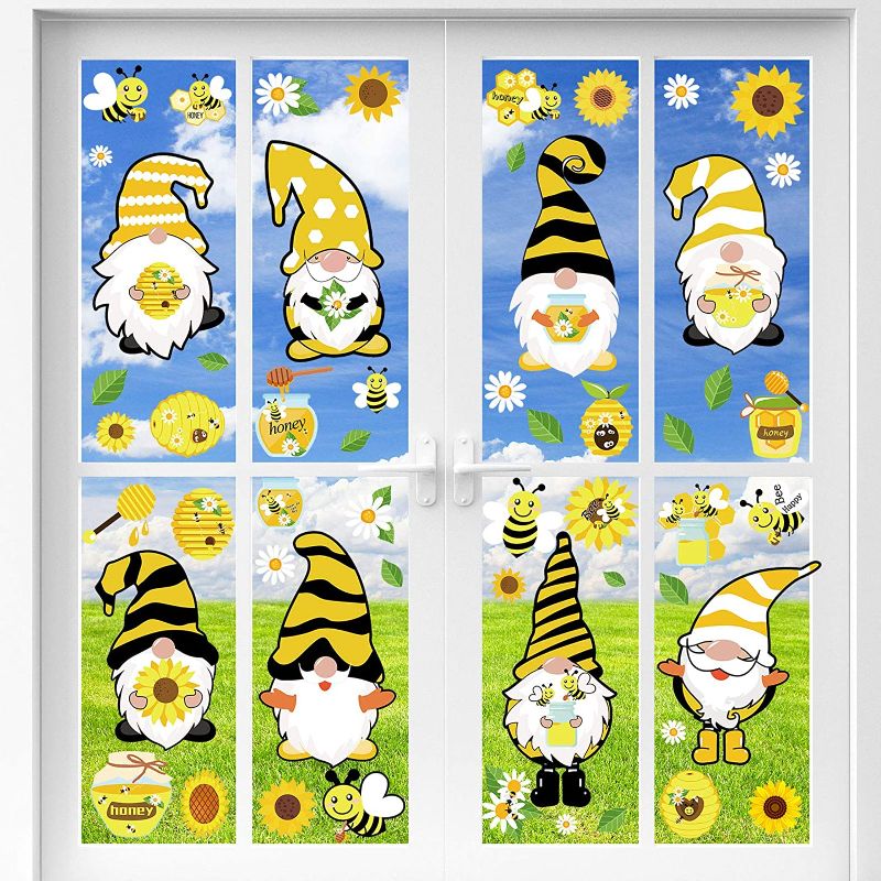 Photo 1 of ** SETS OF 3 **
55 Pieces Honey Bumble Bee Window Stickers Bee Gnomes Window Sticker Decals for Bee Themed Birthday Party Honey Bee Baby Shower Bridal Shower Supplies
