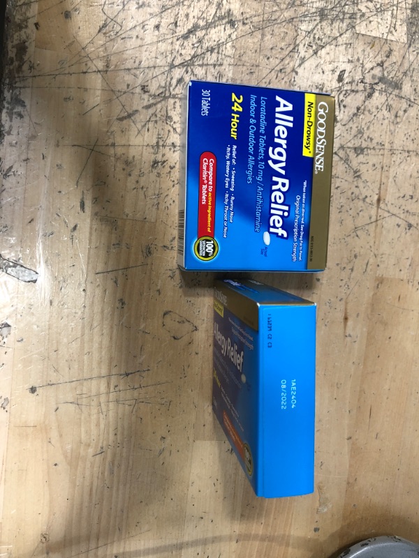 Photo 2 of ** EXP: 08/2022 **
GoodSense Allergy Relief Loratadine Tablets 10 mg, Antihistamine, Allergy Medicine for 24 Hour Allergy Relief, 30 Count
