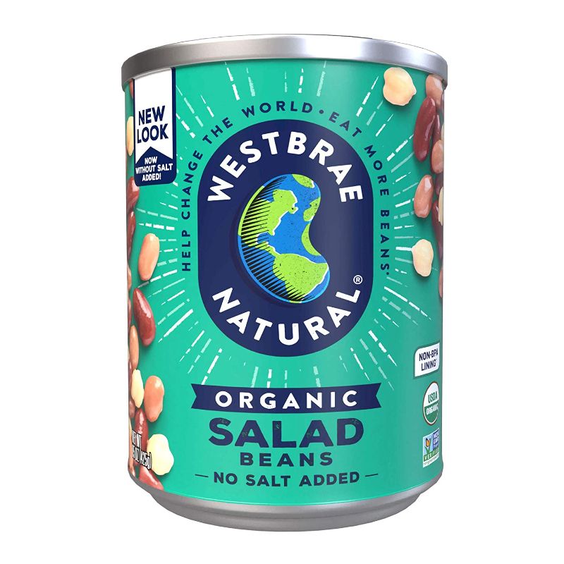 Photo 1 of **EXP SEP 2022** Westbrae Natural Organic Salad Beans, No Salt Added, 15 Oz (Pack of 12)
