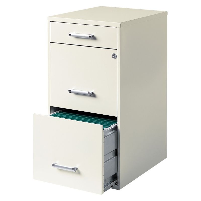 Photo 1 of **MINOR DENTS** HIRSH 3-Drawer File Cabinet Steel
