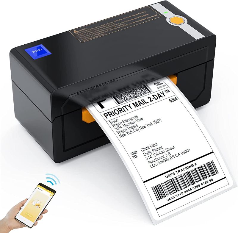 Photo 1 of Bluetooth Thermal Shipping Label Printer, Accwork Wireless 4"x6" High-Speed Shipping Label Printer, Compatible with Windows, Smartphone, Works with Ebay, Amazon, Shopify, Etsy, USPS Printer
