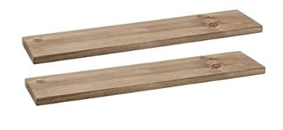 Photo 1 of Amazon Basics Floating Shelves - 24-Inch, Natural Wood, 2-Pack