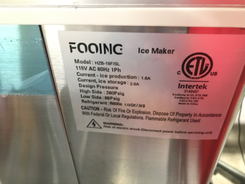 Photo 5 of ***PARTS ONLY*** Fooing Ice Maker Machine