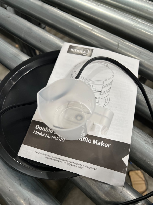 Photo 1 of Belgian Waffle Maker KITIDEA, 1600W Non-Stick Double Flip Waffle Maker with 6 Browning Control