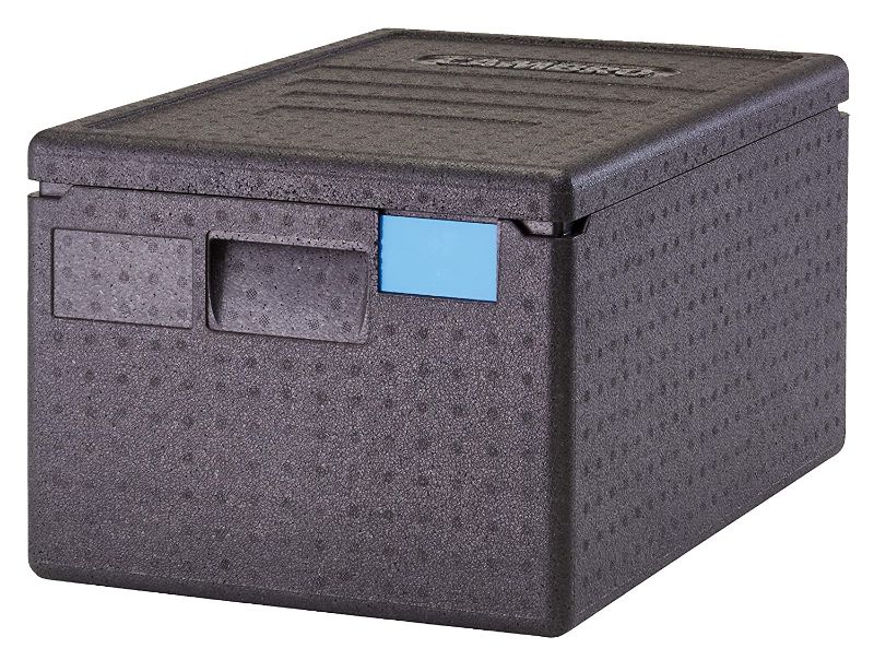 Photo 1 of Cambro EPP180SW110 Black Cam Go Box Top Loading Catering Box Case of 1