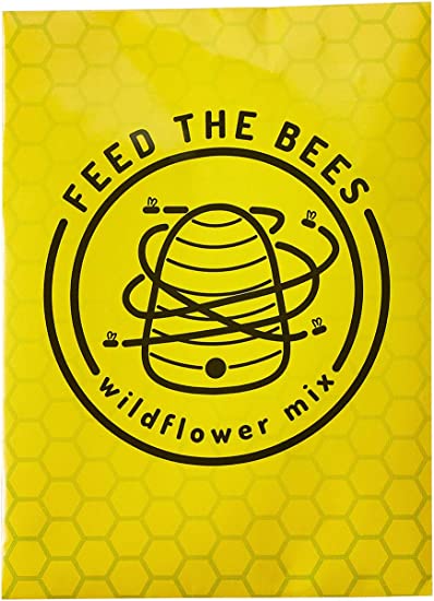 Photo 1 of American Meadows Wildflower Seed Packets "Feed The Bees'' Party Favors (Pack of 20) - Pollinator Wildflower Seed Mix to Attract Hummingbirds, Bees, and Butterflies, Party Favor for Any Occasion
