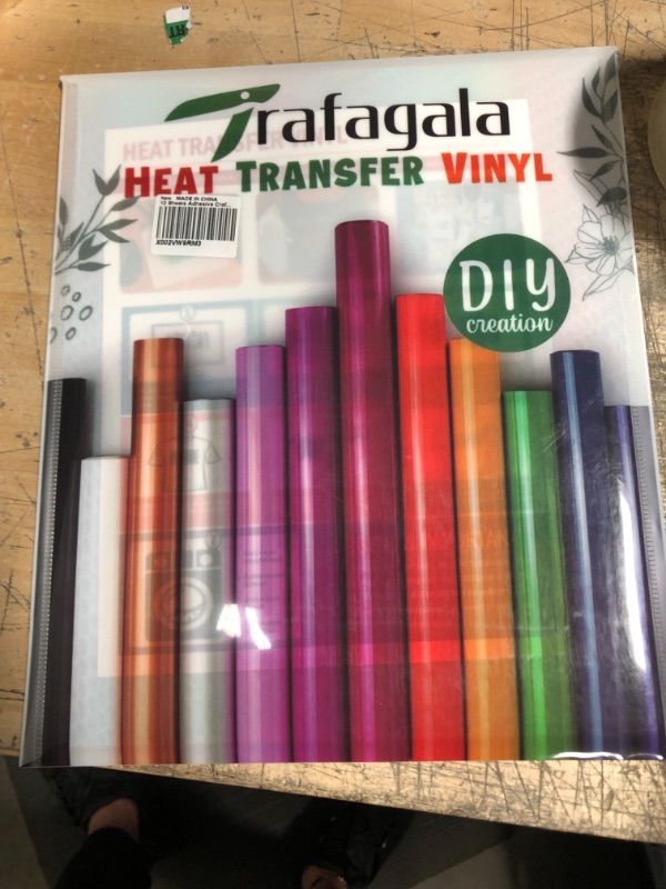 Photo 1 of HTV Heat Transfer Vinyl Bundle Iron On Vinyl 11 Sheets 12" x 10" Glitter Rainbow Pattern Heat Transfer Vinyl Rolls for T-Shirts Heat Press Vinyl for Fabic Bag &DIY Crafts Mother's Day Gifts