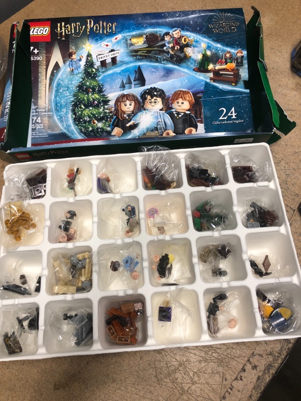 Photo 2 of LEGO Harry Potter Advent Calendar 76390 for Kids; 24 Cool Harry Potter Toys Including 6 Minifigures; New 2021 (274 Pieces)
